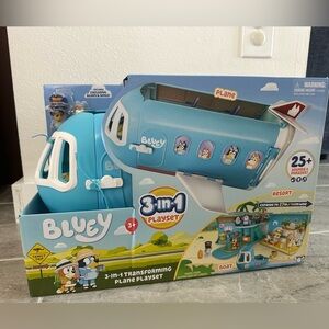 Bluey 3 in 1 airplane play set